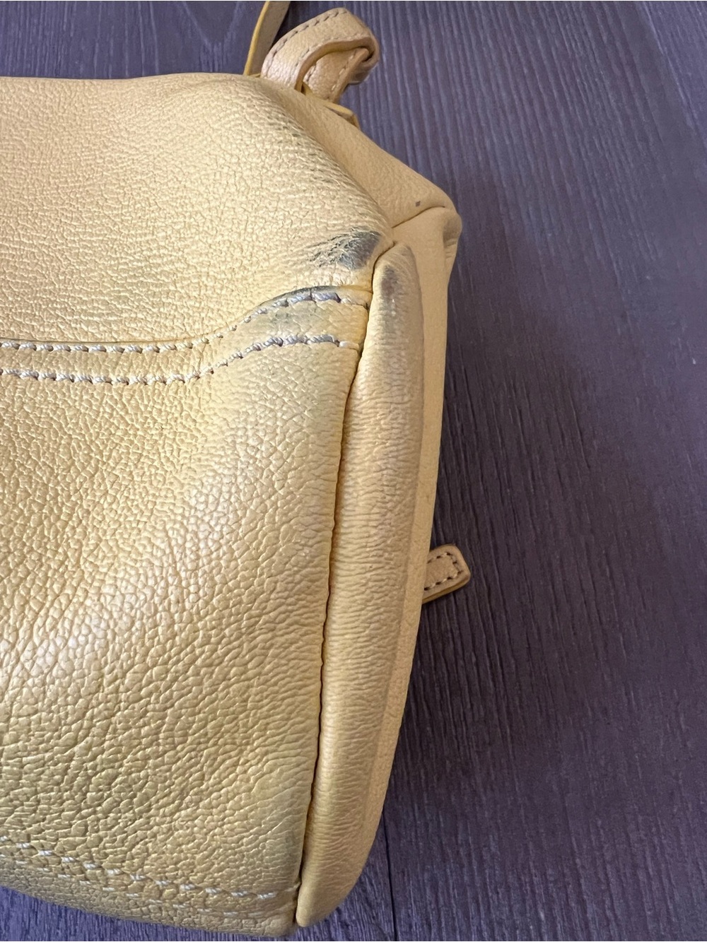 Givenchy Pandora Small Yellow Pebbled Leather Crossbody - Picture 14 of 14